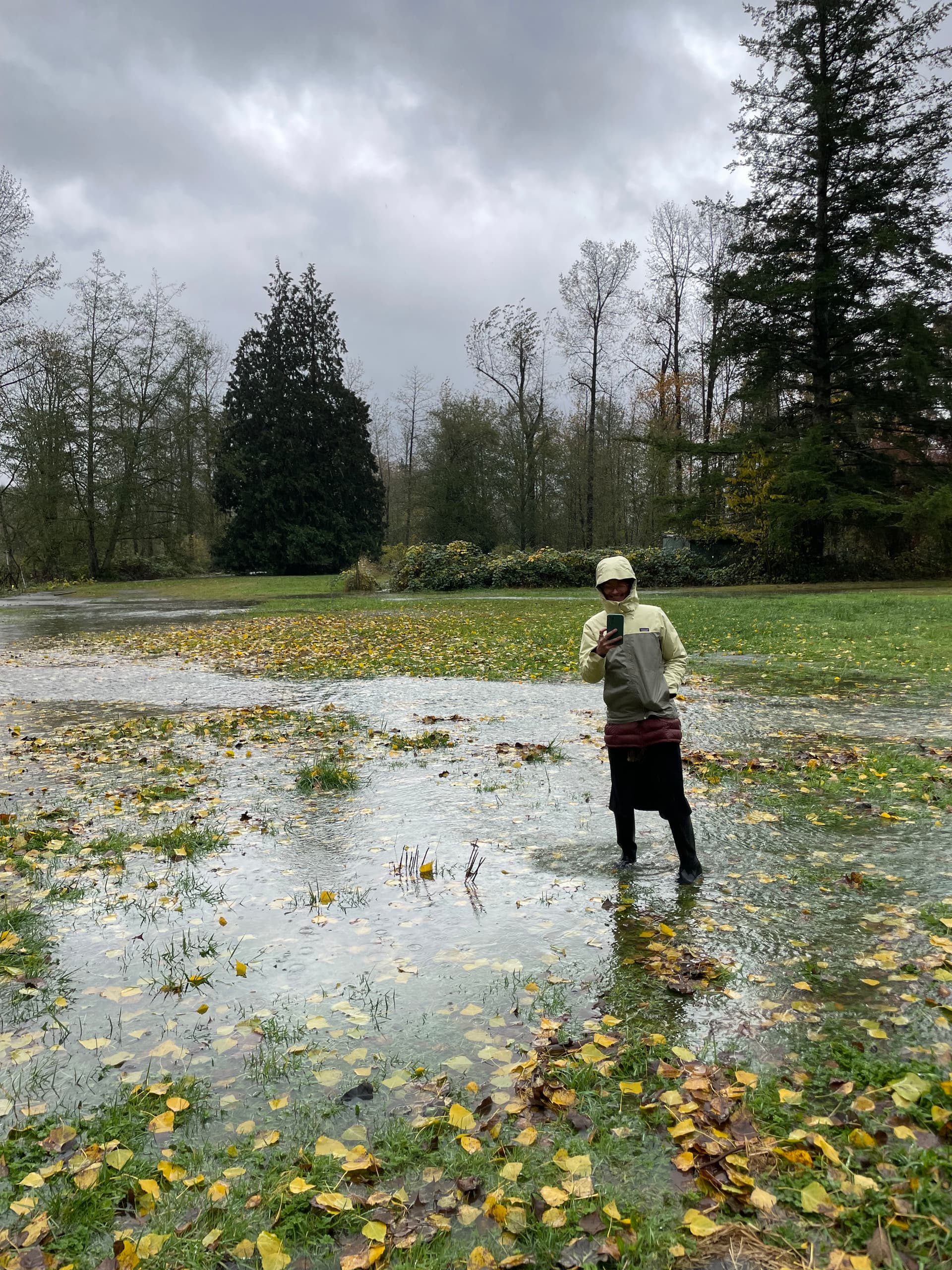 Surveying flood conditions along the Highway 2 corridor